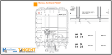 Load image into Gallery viewer, MN 7425 - Montana Northland Tangent PS-4427 Covered Hopper Car