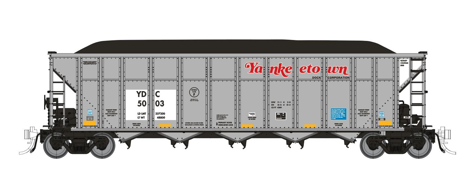 YDC 5003 - HO-Scale Yankeetown Dock Corporation Rapido Autoflood III Coal Hopper