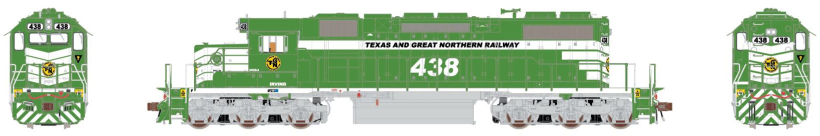 TGN 438 - HO Scale Texas & Great Northern DCC/Sound Equipped SD38-2 Locomotive