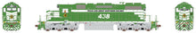 Load image into Gallery viewer, TGN 438 - HO Scale Texas &amp; Great Northern DCC Ready/Silent SD38-2 Locomotive
