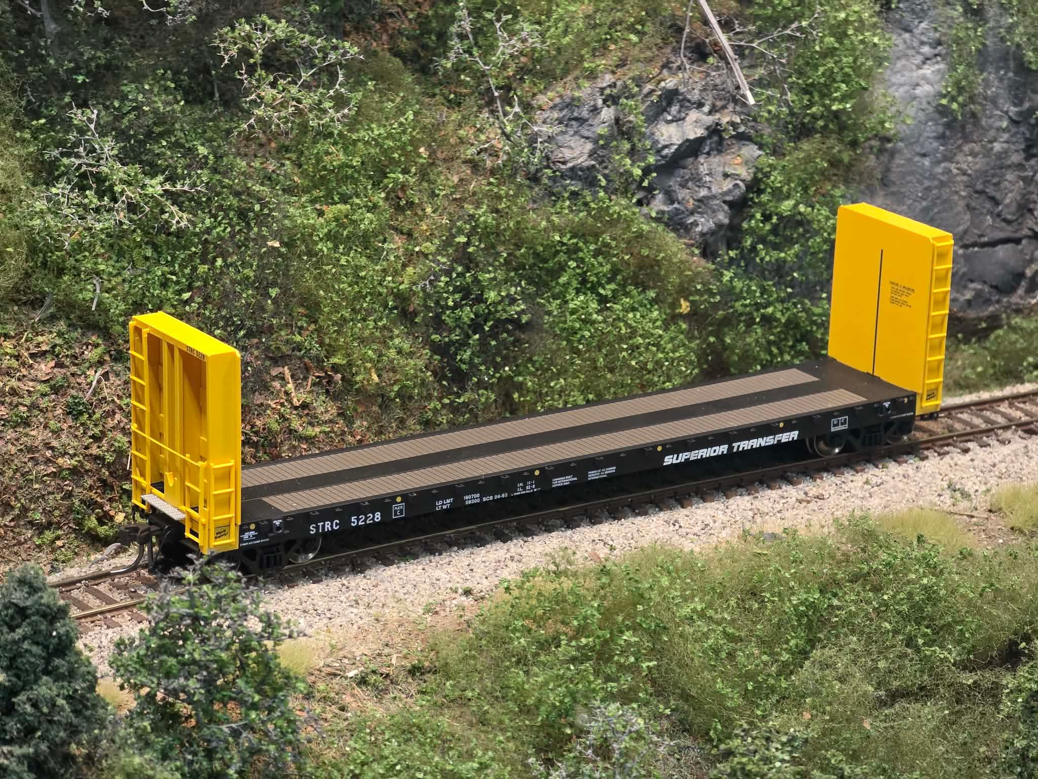 STRC 5206 - HO-Scale Superior Transfer Atlas 51'6" Bulkhead Flatcar
