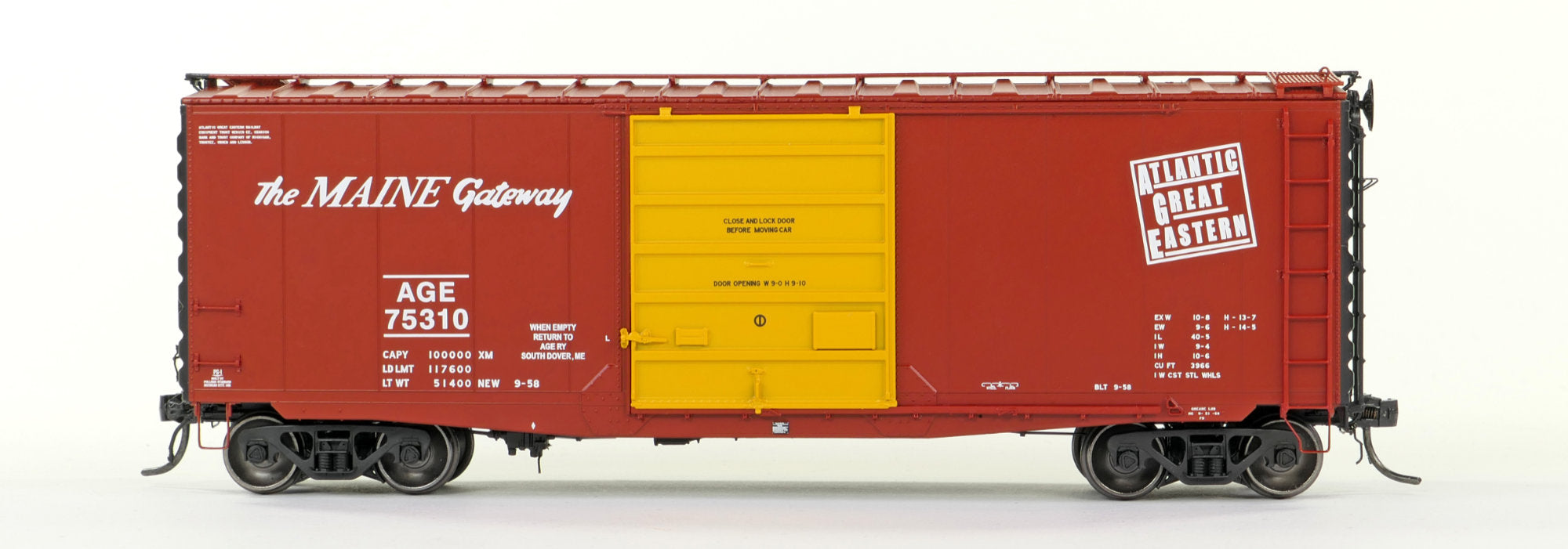 AGE 75387 - HO-Scale Tangent Scale Models 40' PS-1 Boxcar