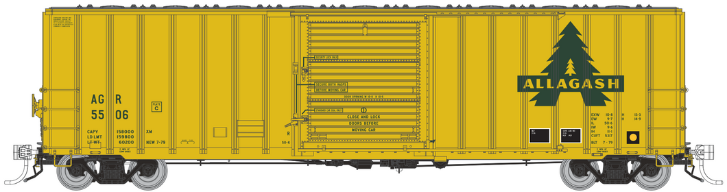 AGR 5532 - Rapido PC&F 5317 50' Single Door Box Car