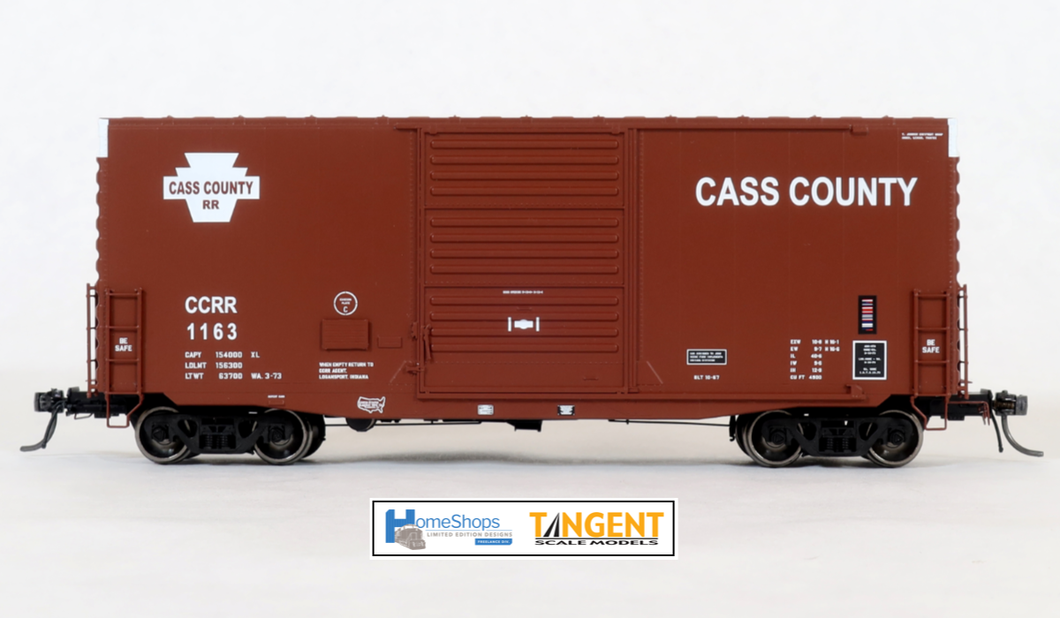 CCRR 1163 - Cass County PS 40' Mini Hy Cube Boxcar