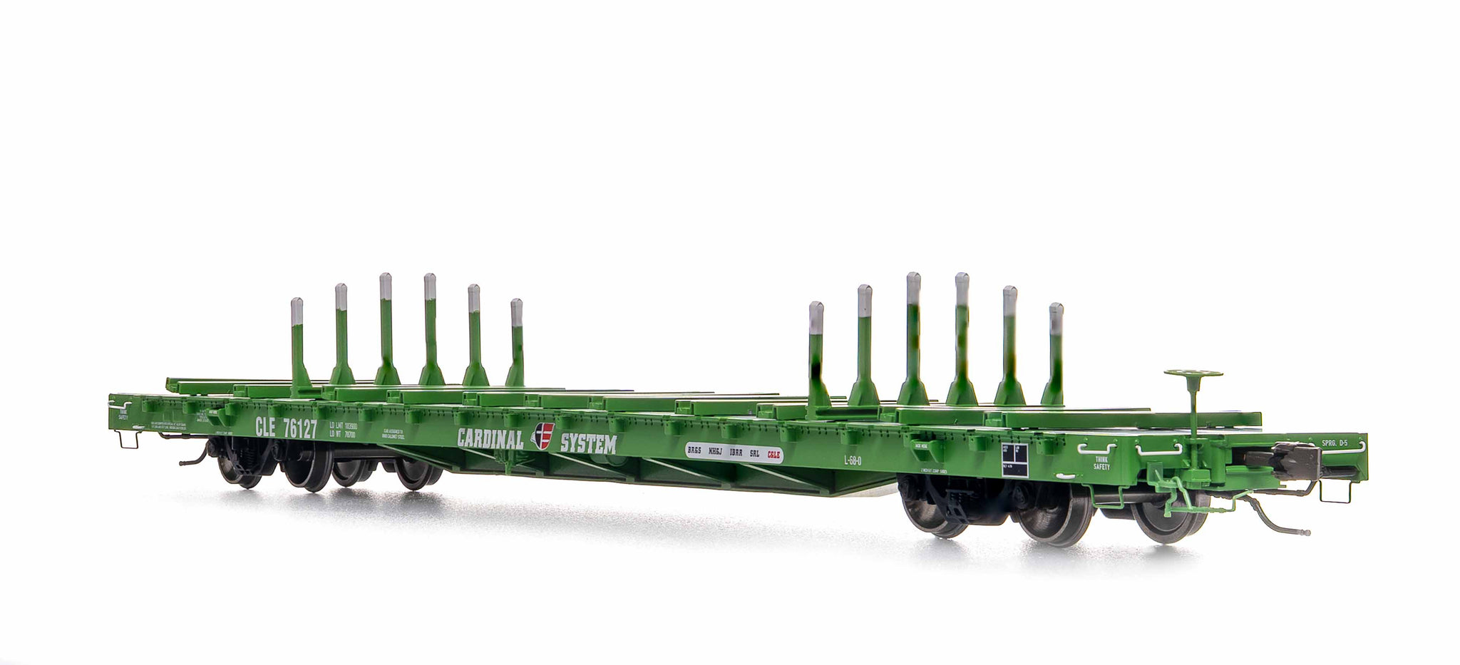Auto Finger Rack CLE 76127 - HO-Scale Cardinal System ScaleTrains BSC Finger Rack Flatc ...