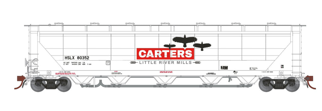 HSLX 80352 - HO-Scale Carter's Little River Mills Prairie Shadows Thrall PD5000 Covered Hopper