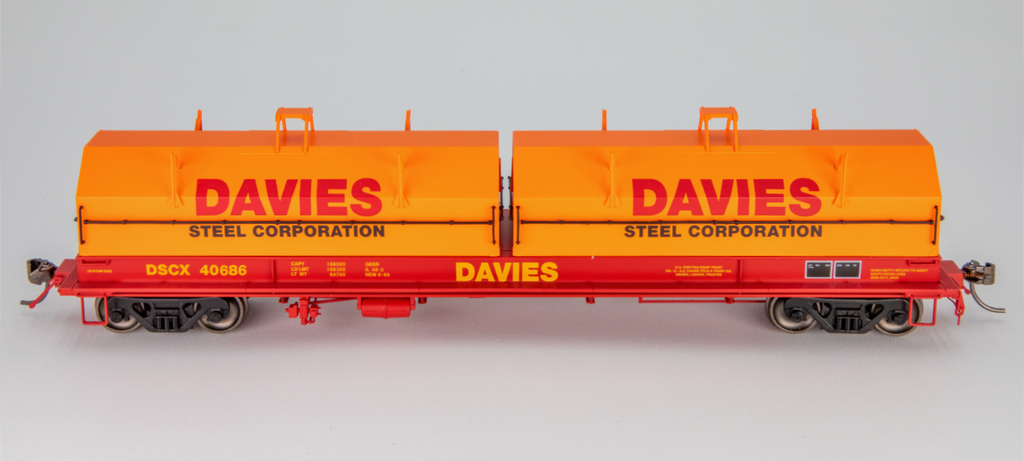 DSCX 40686 - HO Scale Davies Steel Corporation Evans Steel Coil Car
