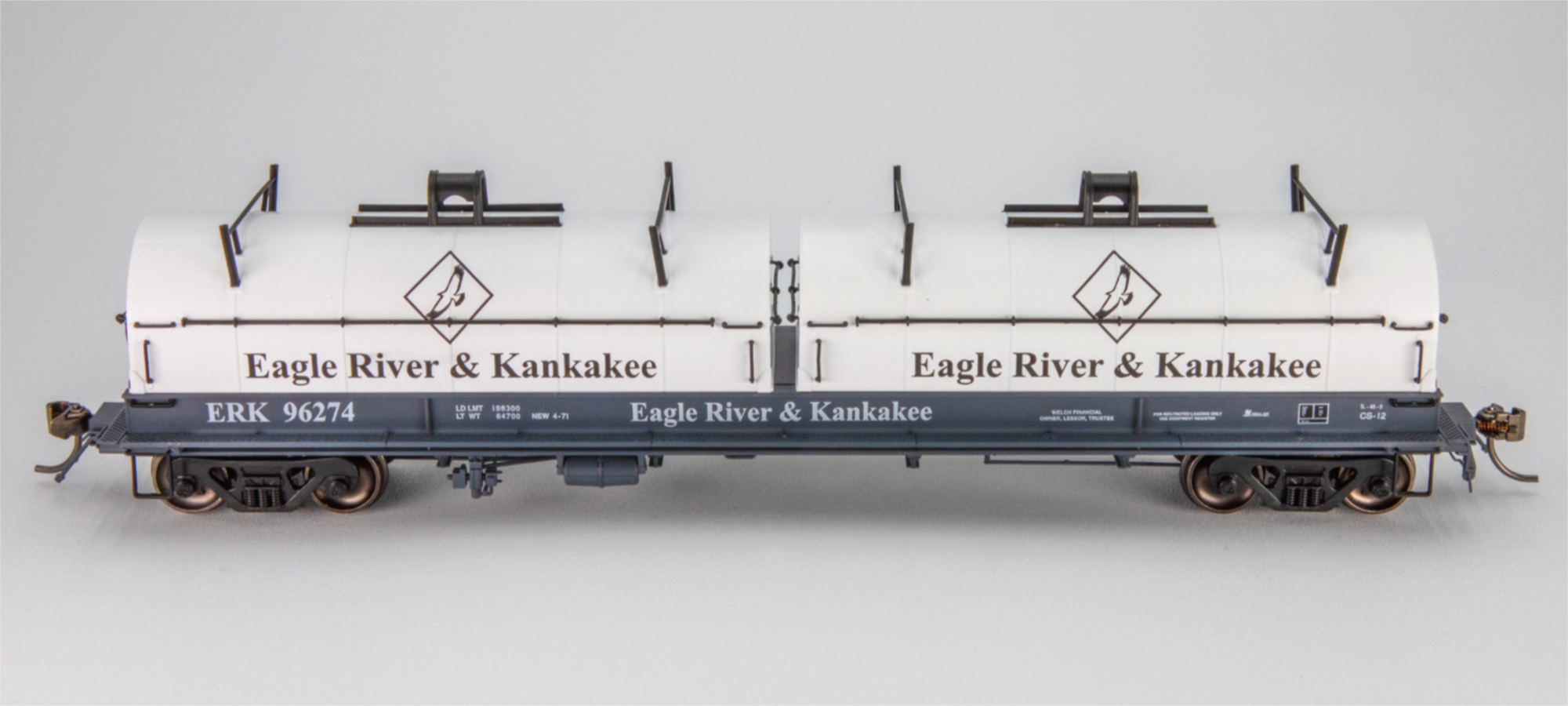 ERK 96274 - HO Scale Eagle River & Kankakee Evans Steel Coil Car