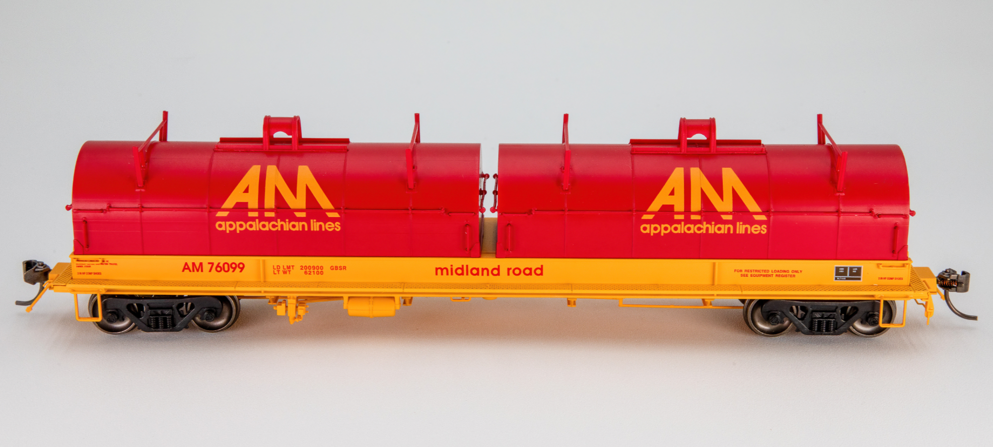 AM 76099 - HO Scale Allegheny Midland Evans Steel Coil Car