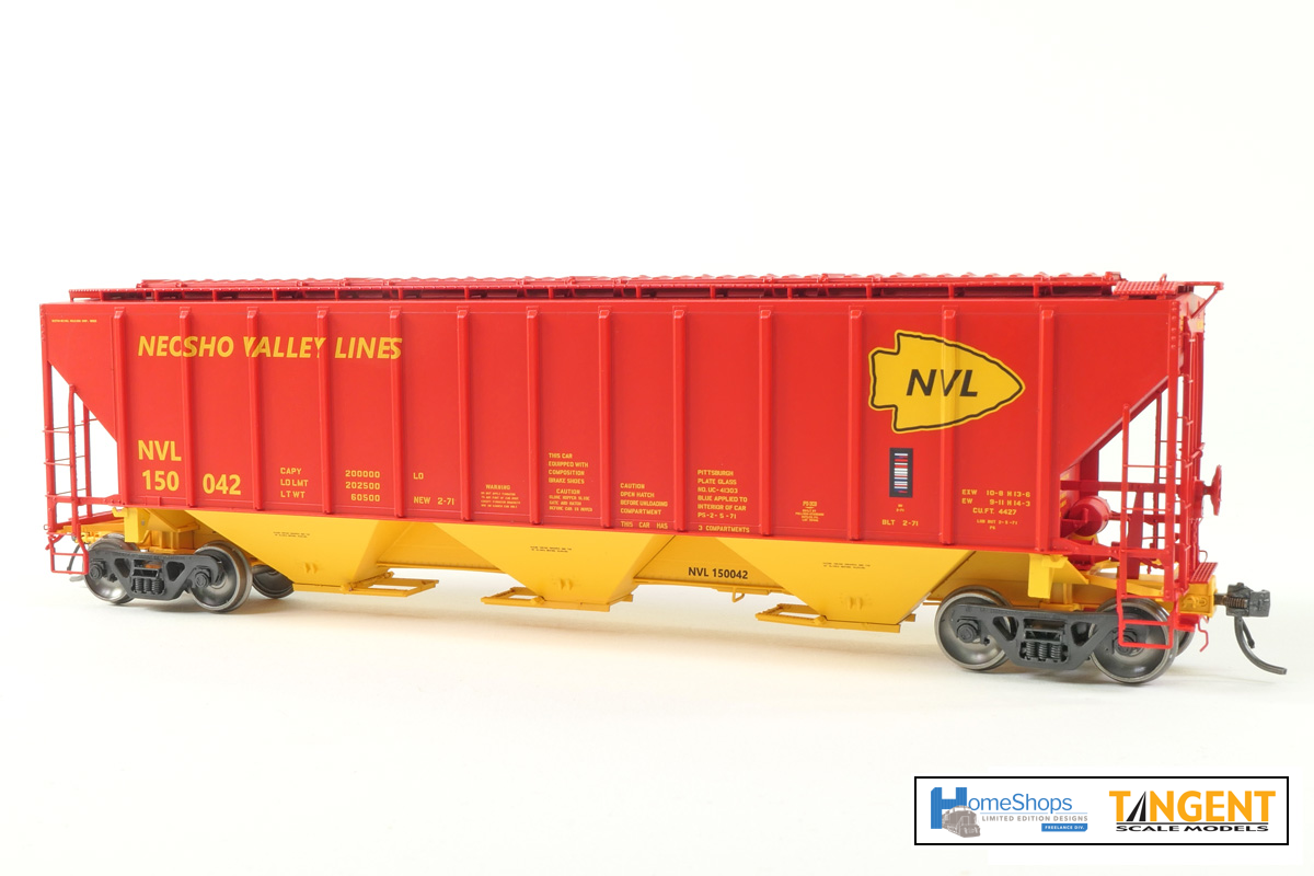 NVL 150042 - Neosho Valley Lines Tangent PS-4427 Covered Hopper Car