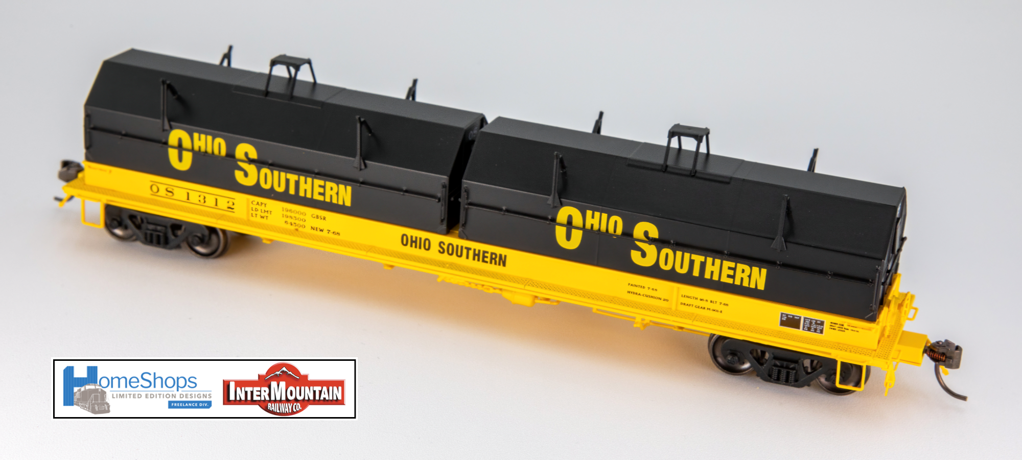 OS 1312 - HO Scale Ohio Southern Evans Steel Coil Car – Home Shops LLC