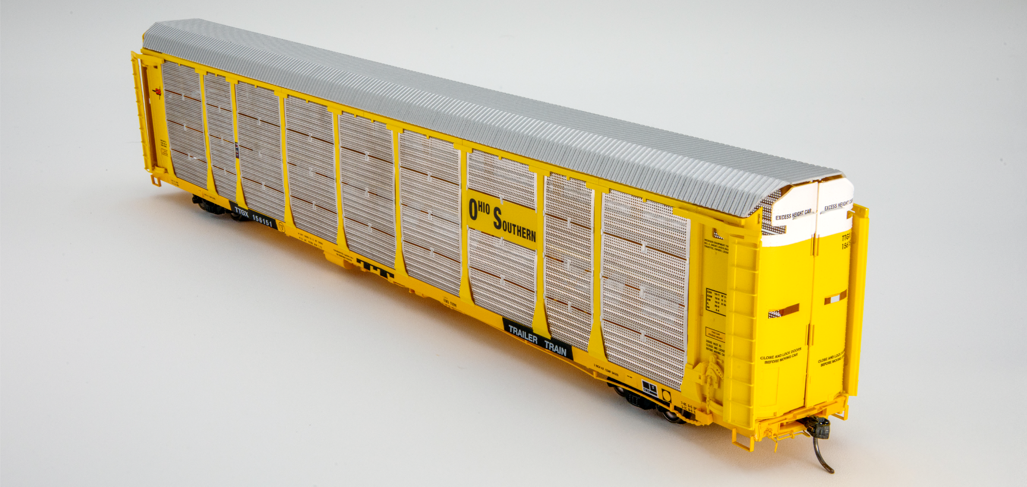 Ho Scale Auto Racks TTGX 603991 - HO Scale Ohio Southern Bi-Level Auto Rack – Home Shops LLC