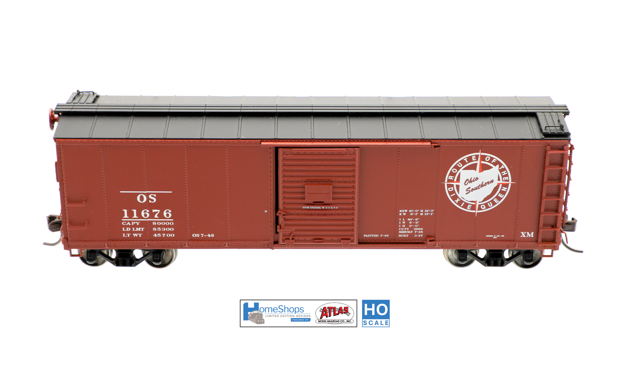 OS 11682 - HO Scale Atlas USRA Rebuilt Steel 40' Box Car – Home