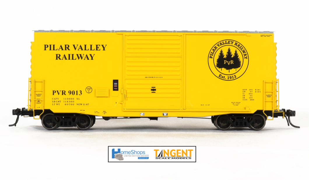 PVR 9013 - Pilar Valley Railway PS 40' Mini Hy Cube Boxcar