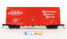 Load image into Gallery viewer, SO&amp;D 55231 - Springfield Omaha &amp; Denver PS 40&#39; Mini Hy Cube Boxcar
