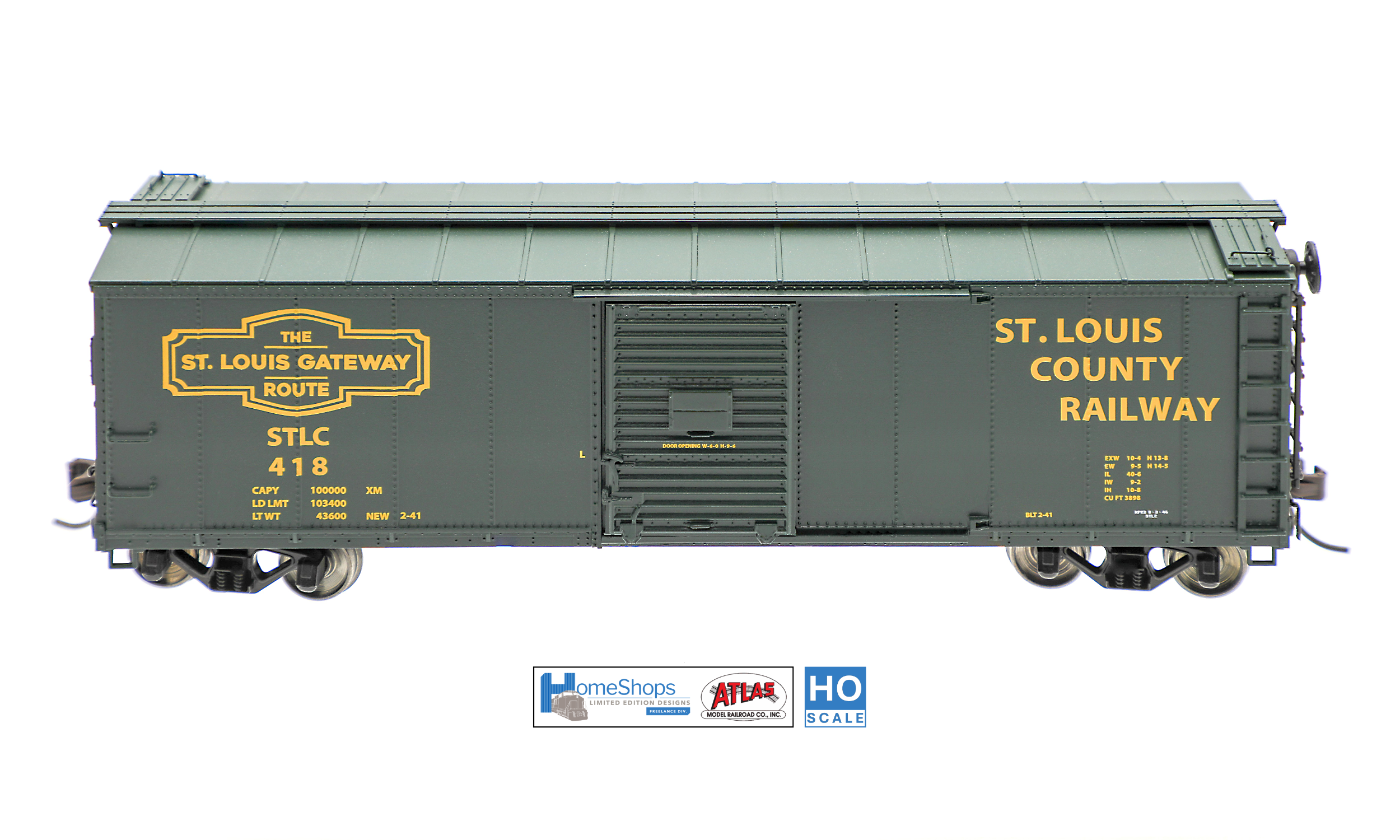 STLC 443 - HO Scale Atlas USRA Rebuilt Steel 40' Box Car