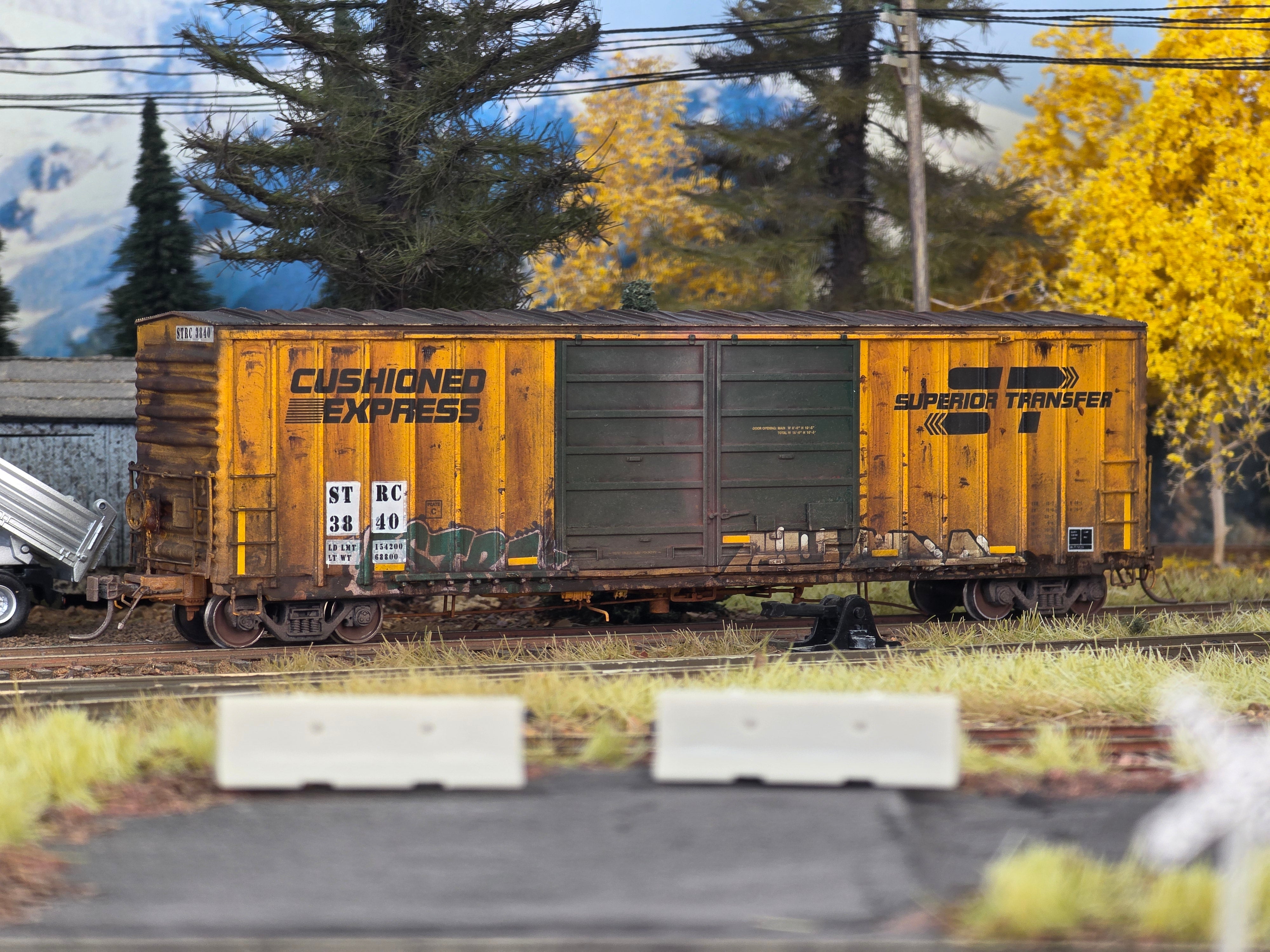 WEATHERED STRC 3840 - Rapido PC&F 5258 50' Double Door Box Car