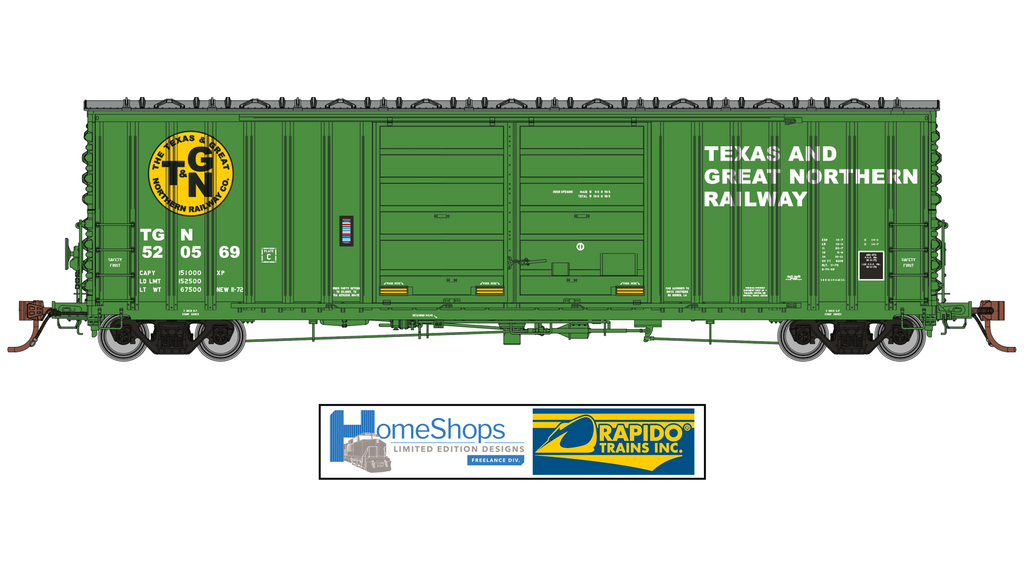 TGN UNNUMBERED - Rapido PC&F 5258 50' Double Door Box Car