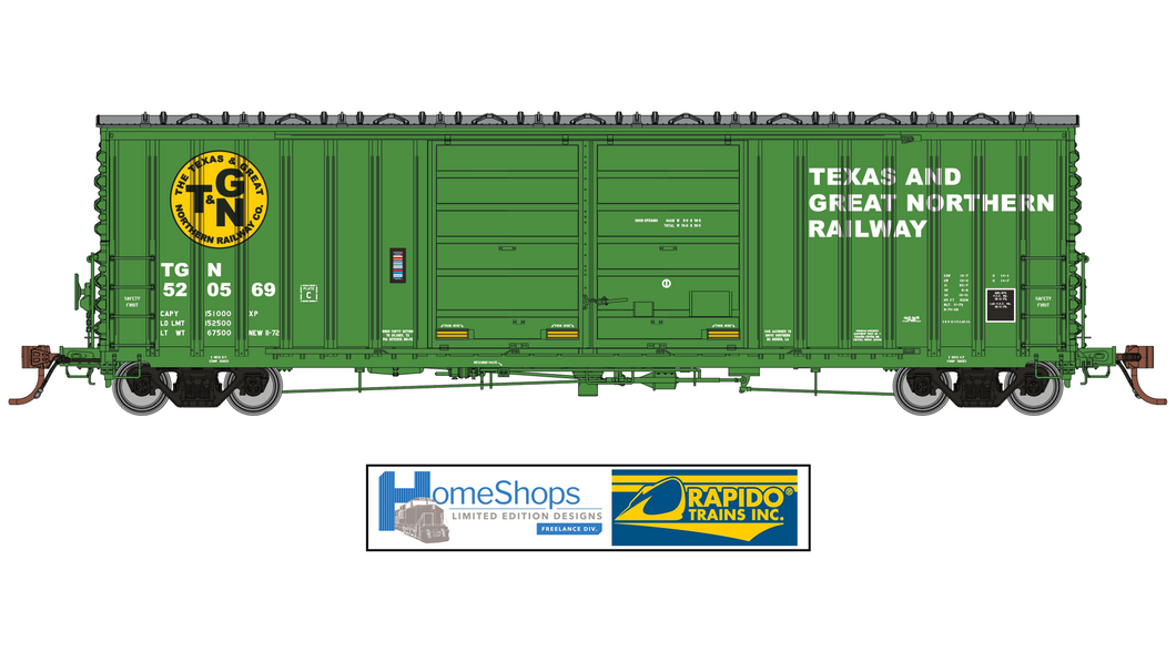 TGN UNNUMBERED - Rapido PC&F 5258 50' Double Door Box Car