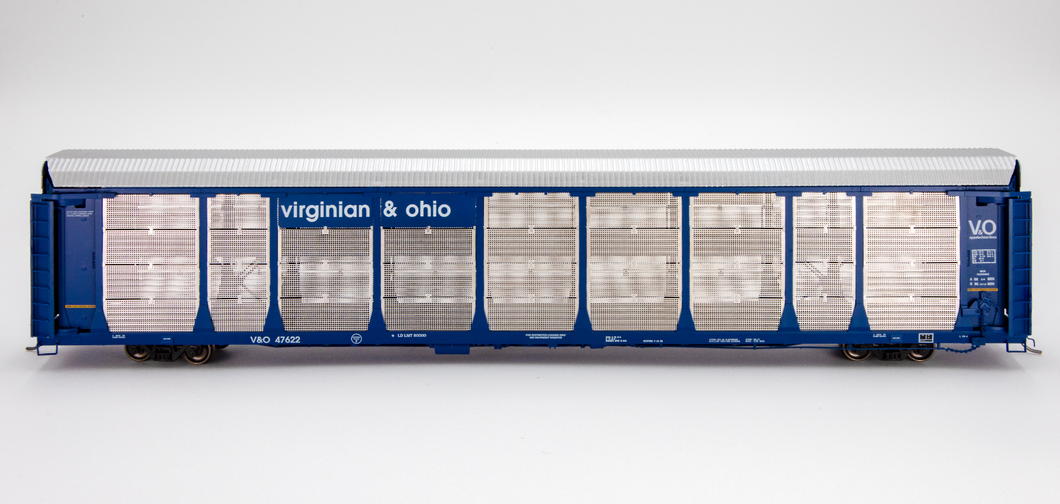 V&O 47622 - HO Scale Virginian & Ohio Bi-Level Auto Rack - Large Lettering