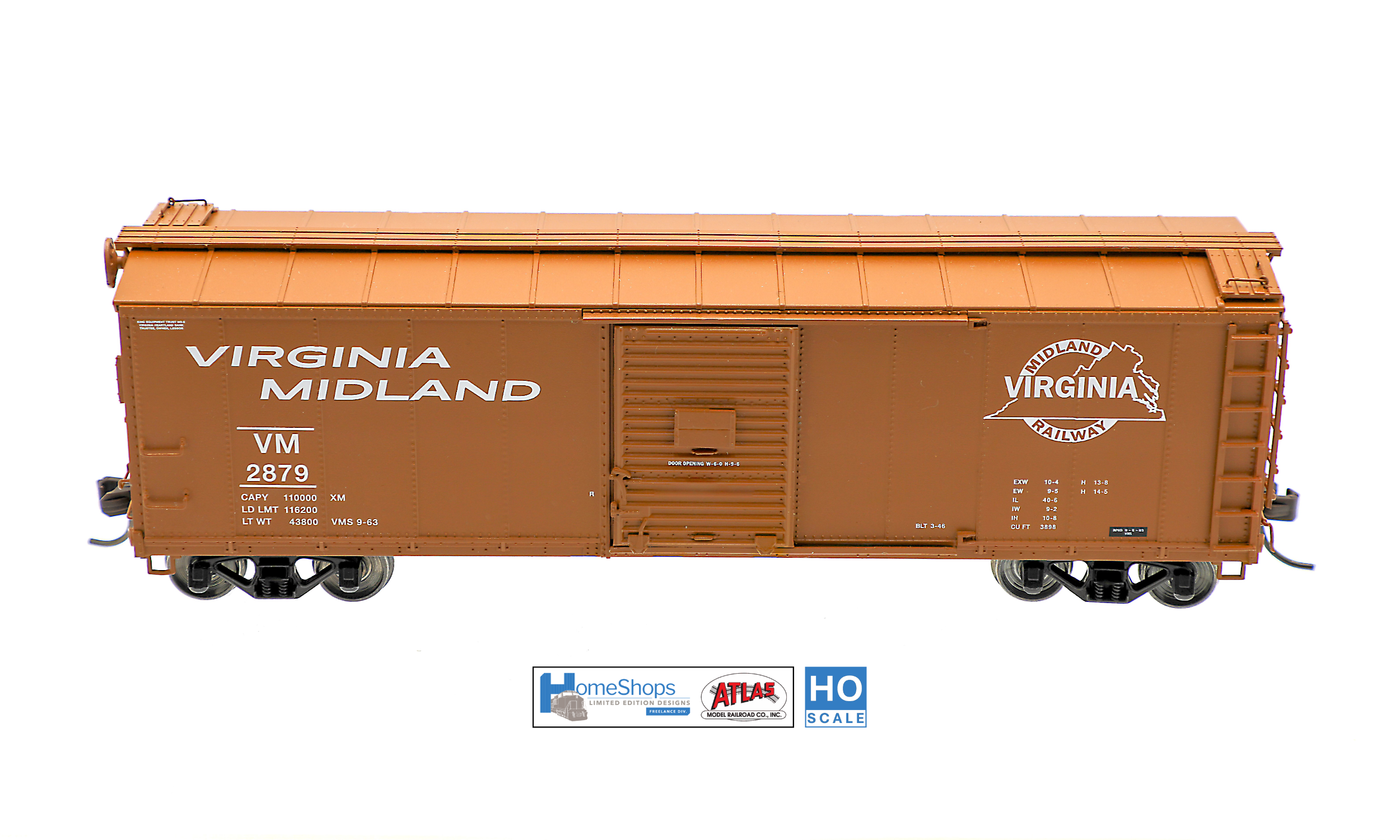 VM 2864 - HO Scale Atlas USRA Rebuilt Steel 40' Box Car – Home Shops LLC