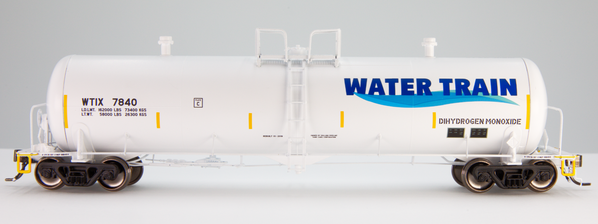 WTIX 7873 - HO-Scale Water Train Rapido GP20 Tank Car