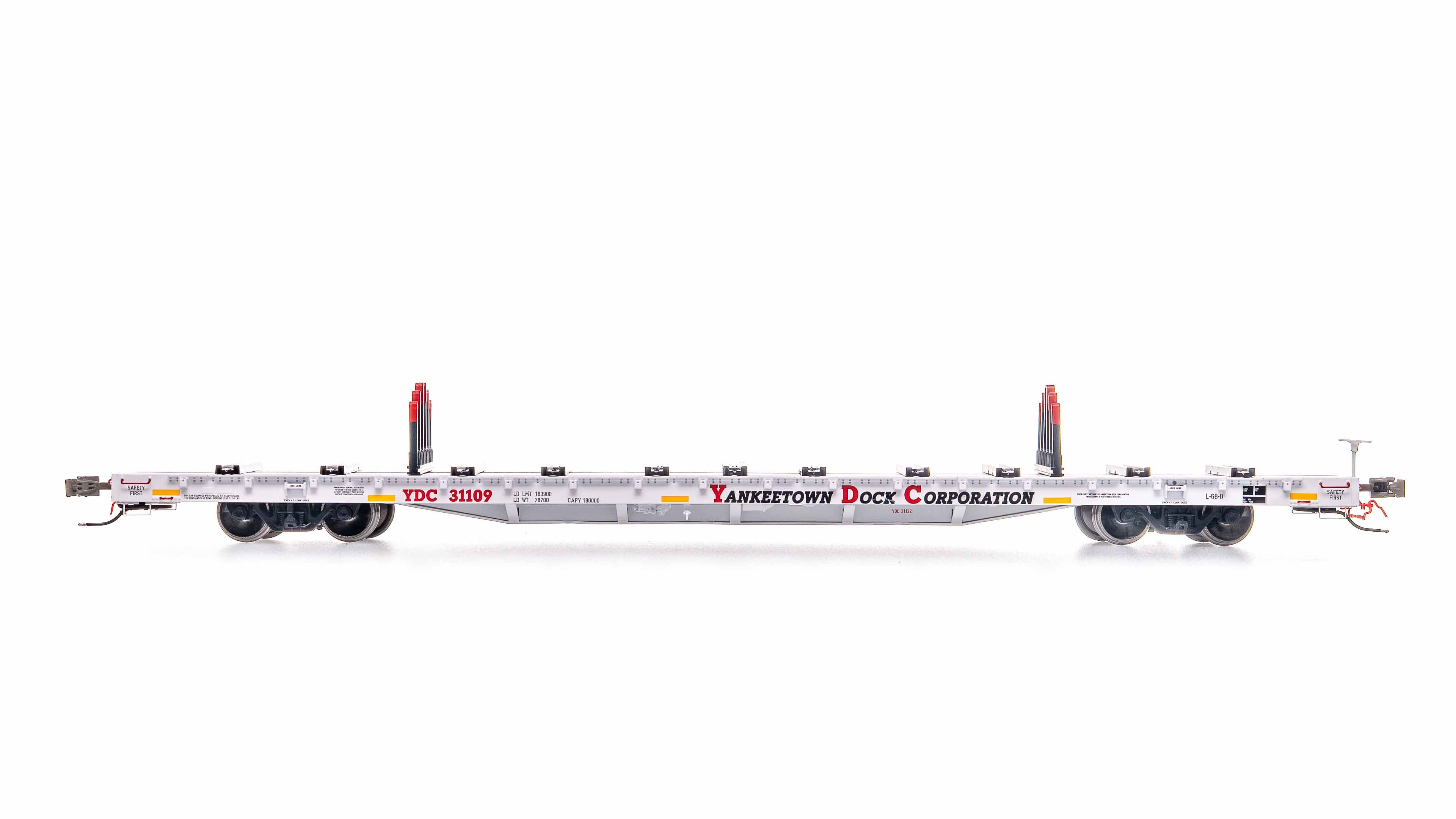 YDC 31122 - HO-Scale Yankeetown Dock Corporation ScaleTrains BSC Finger Rack Flatcar