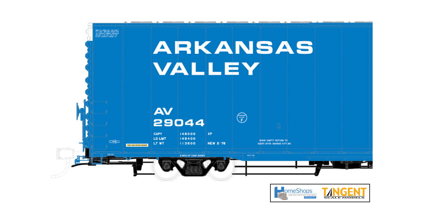 AV 29044 - Arkansas Valley Greenville 86' Double Plug Door Box Car